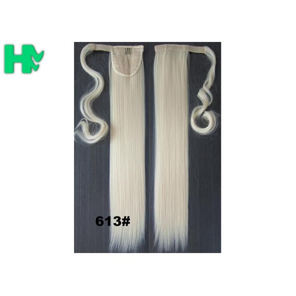 Soft Bond Long Synthetic Heat Resistant Hair Extensions Silky Straight 20 Inch
