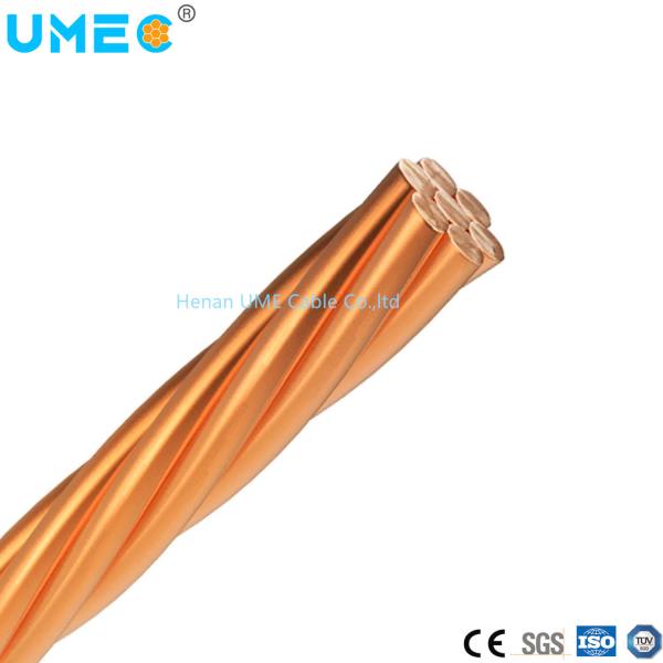 8.0mm Copper Conductor Bare Copper Earthing Cable for Stable Grounding Performance