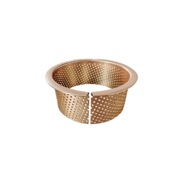 Flange Bronze Oil Lubrication Bushings Load Capacity CuSn8 Bronze for OEM Solution