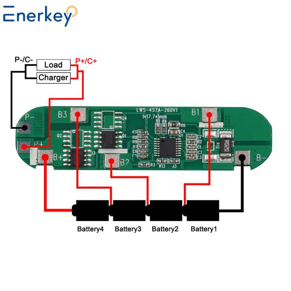 4S 7A 200V литий-лион Lifepo4 батарея BMS защитная панель 7A для электронного автомобиля