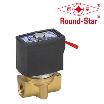 Válvula de solenoide diminuta de bronze NC normalmente fechado a ação direta de RSSM 1/8 - 1/4 AC220 230