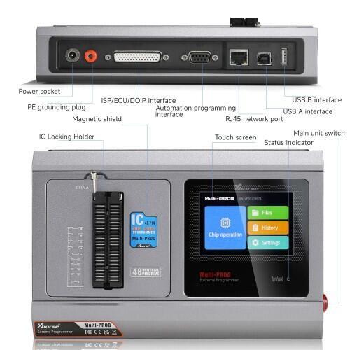 Programmeur Xhorse VVDI Multi Prog avec adaptateurs VH24 SOP44 & TSOP48+VH29 EEPROM & FLASH+VH30 SOP44+VH31 TSOP48 EEPROM