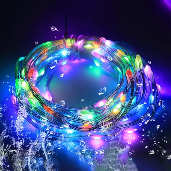 APP Control 5m Festive Atmosphere Lamp RGB LED Leather Thread Lights String