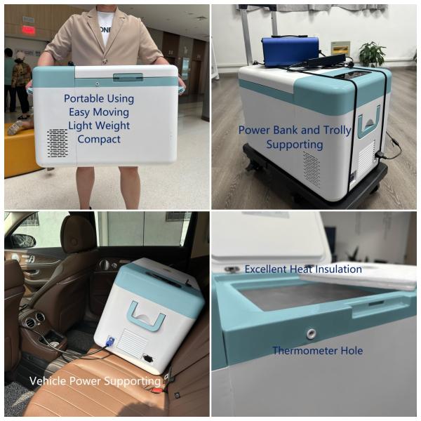Солнечный морозильник -86°C Контроль температуры от 25°C до -86°C Холодильник HE портативный