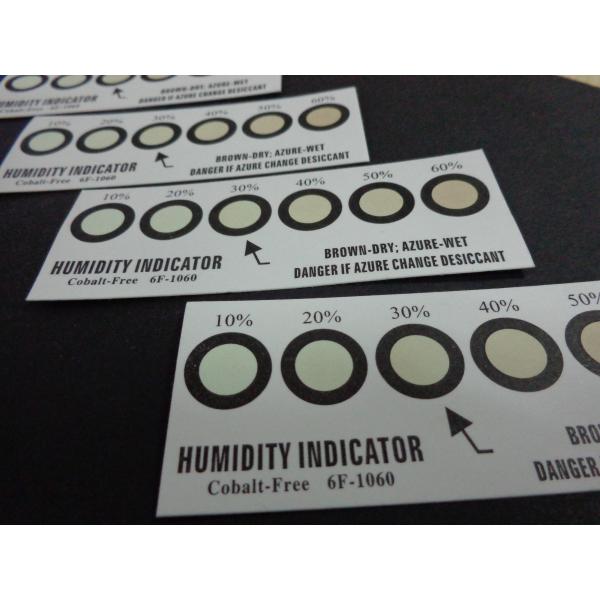 Cobalt Free Humidity Indicator Strips Six Dots For Calligraphy From Brown To Azure