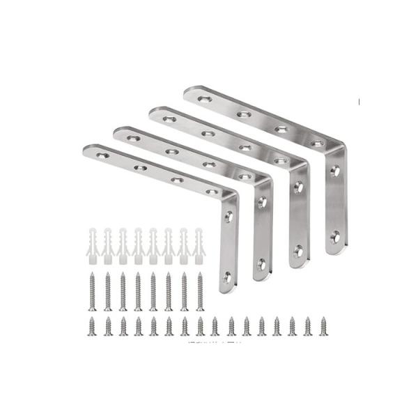 L-Shaped Bracket 90 Degree Wall Mount Angle Furniture Fixing