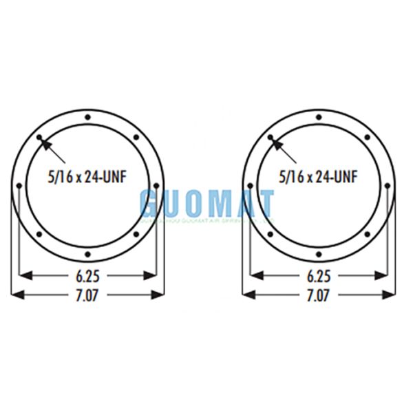 2B9-240 Goodyear Air Bellow 578-92-3-202 Flange Air Spring For Car Air Suspension
