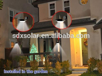 3 W Solar sensor light by motion sensoring and dim mode for garden,path and corridor