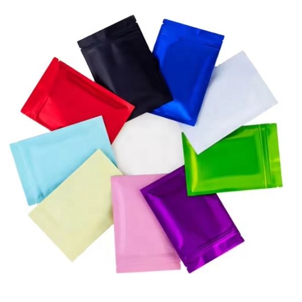 Wholesale Different Color Gravure Printing Zipper Bag Matte Self-Sealing Aluminum Foil Packaging Bag
