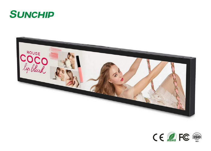 28 Адвокатура протягиванная дюймами LCD показывает 500 игрока рекламы края полки HD супермаркета Nits