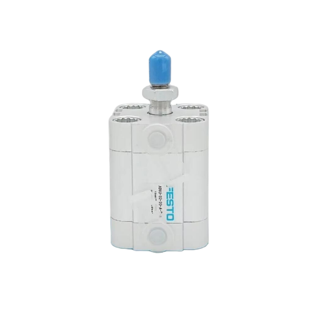 Festo ADVU-12-5-P-A 156500 Double-Acting Compact Pneumatic Cylinder 12mm Bore 5mm Stroke Magnetic Piston for Proximity Sensor ISO 6432
