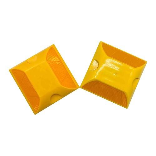 100mm Amber Reflective Road Studs Double Side Cats Eyes ABS Plastic Road Stud