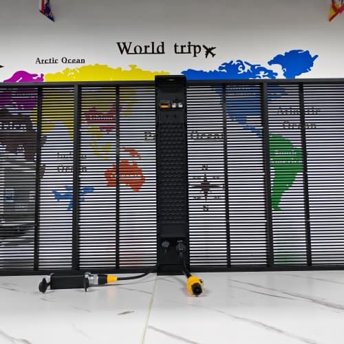 High Definition Customizable LED Grille Screen for Indoor Outdoor Advertising Waterproof Energy Efficient PC Point Lights