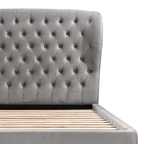 Hotel Durable Leather Tufted Queen Bed Multipurpose Nordic Deisgn