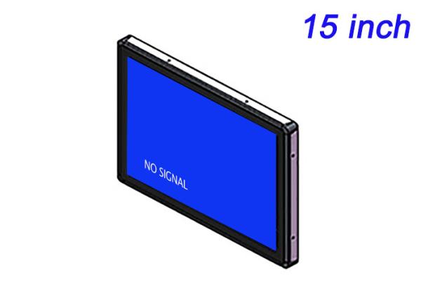 15-Inch Embedded Monitor for Security Systems, Transportation Displays, Process Monitoring, and Public Information Panels