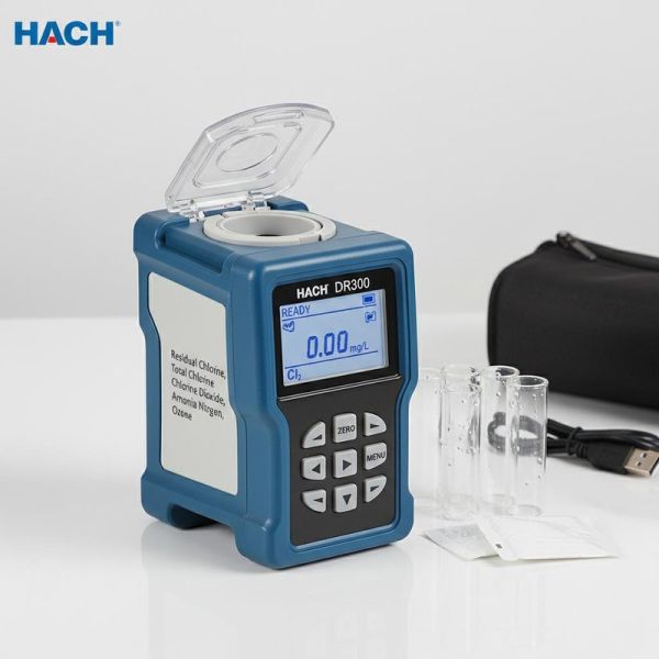HACH DR300  LPV445.97.02110  Portable Colorimeter for Residual Chlorine, Total Chlorine, Chlorine Dioxide, Ammonia Nitrogen, and Ozone Detection