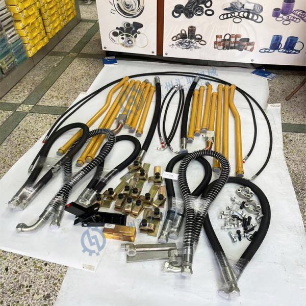 Линии линия наборы экскаватора трубы выключателя утеса трубы шланга выключателя молотка пронзительные бьют линии молотком