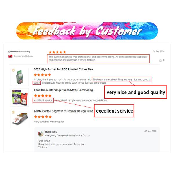 Напечатанный на заказ 250 г 500 г пластиковый пакет для упаковки пищи