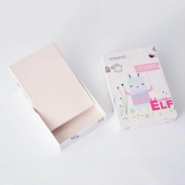 Custom Printing Pink Paper Cardboard Packaging Box For Charge Power Banks