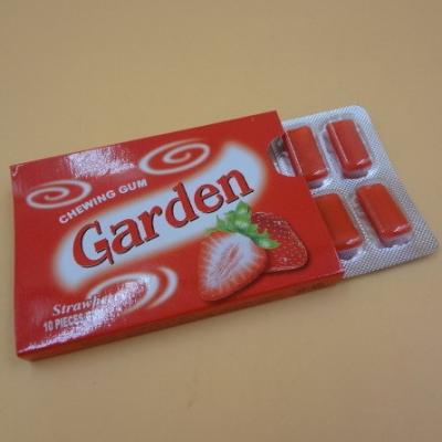 Fruit Assorted Chewing Gum Tablet Shape Strawberry Tasty Low Calorie Candy