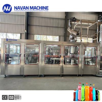 Monoblock Carbonated Drink Filling Machine For Plastic Bottle With Screw Cap