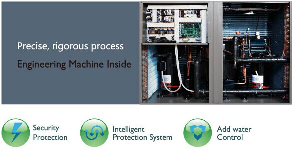 2024 R417A Bomba de calor comercial Aquecedor de água por fonte de ar