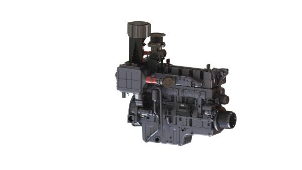 Biogas LPG 19.6 L Natural Gas Engine High Power 180mm Closed-loop Control