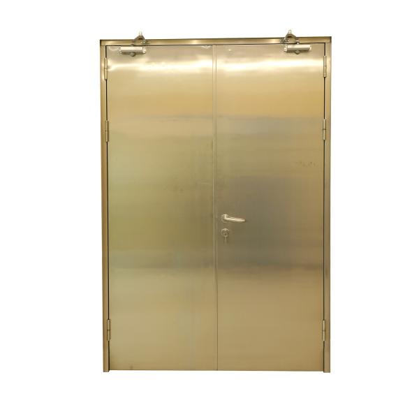 Standard Size 42mm Leaf Fire Rated Steel Doors Commercial UL Listed