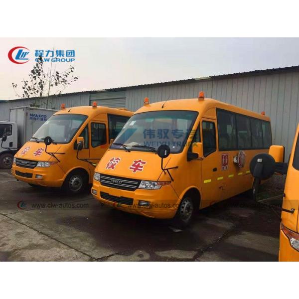 Ônibus escolar dos assentos do motor diesel 30 de Iveco 4X2 com cortina