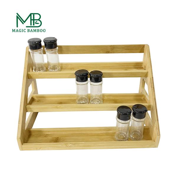 Устойчивый бамбуковый шкаф с пряностями