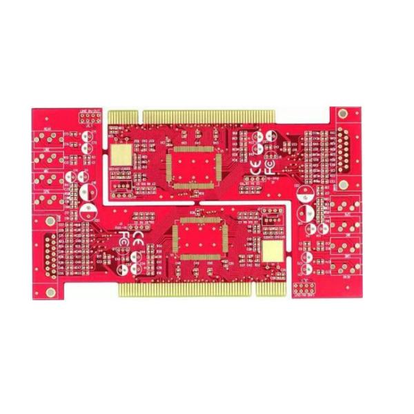 Красные платы с печатным монтажом PCBA PCB Fr4 94V0 HDI разнослоистые