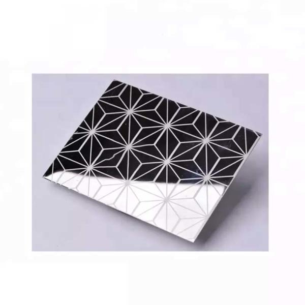 Waterproof Stainless Steel Etching Sheet , 8K Mirror Polished Stainless Steel Plate