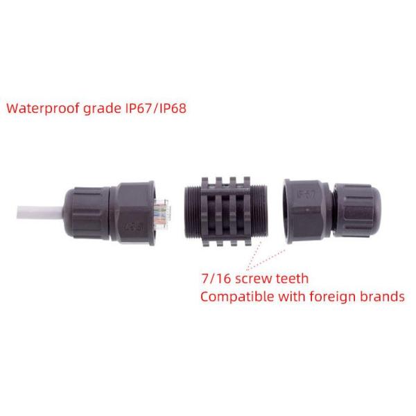 Метод установки кабельного соединителя CAT5 CAT6 IP67 RJ45 водоустойчивый электрический
