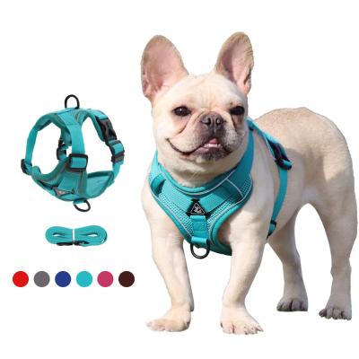 Veste de sécurité réglable respirante pour chien 1,5 m laisse de traction sans harnais de chien personnalisé pour des promenades sûres et élégantes