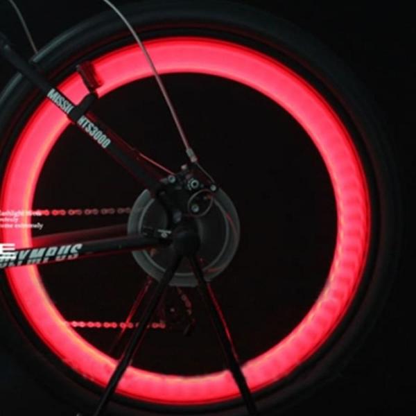 1 x Button Battery Powered JWA Silicone Bike Light Frame for Colorful and Fun Cycling