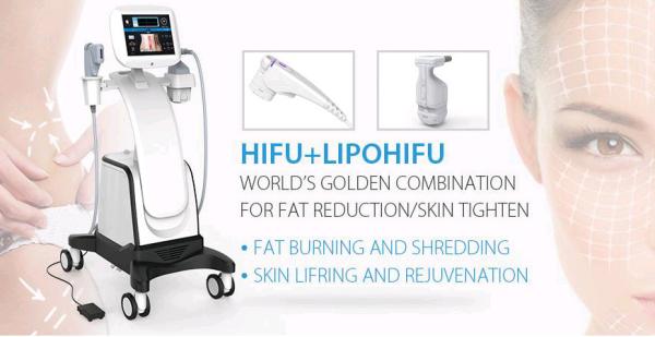 2018 hotsale 2 in 1 multifunctional HIFU and LipoHifu for skin tightening and fat reduction