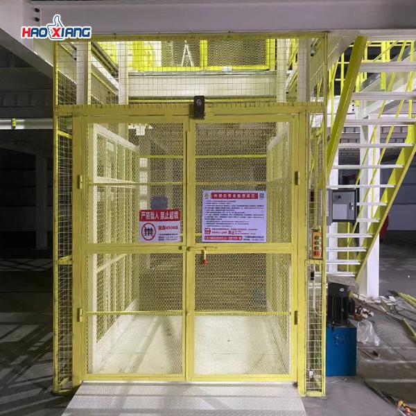 Outdoor Workshop Hydraulic Cargo Lift 500kgs Small Freight Elevator