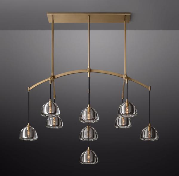 Lâmpadas de teto de ouro antigo para sala de estar / sala de jantar / quarto
