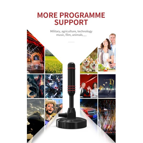 Максимальная входная мощность 50 Вт Сильная магнитная база Цифровой HDTV Усиленная антенна для внутреннего ТВ