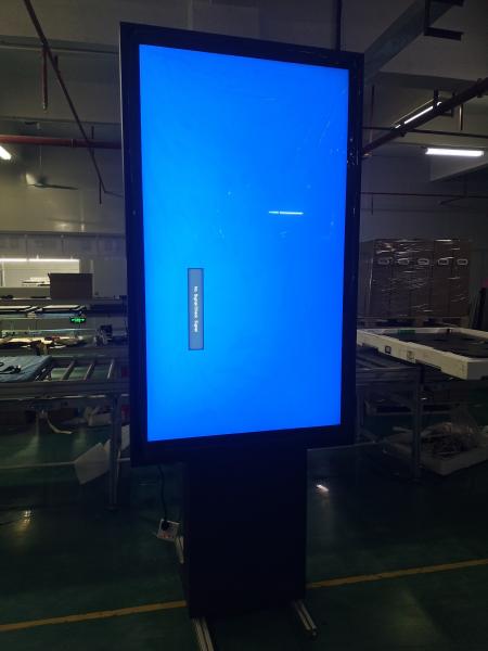 65 inch High Brightness Weatherproof Outdoor Drive Thru Menu Board with floorstanding base