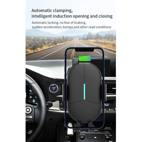 держателя автомобиля 15W стойка телефона заряжателя быстрого 9V 2A беспроводная для