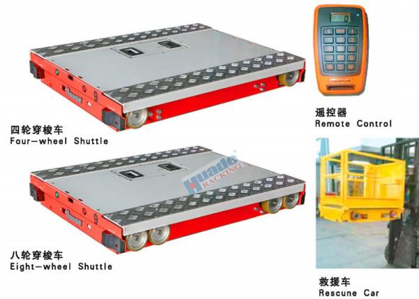 Pallet Radio Shuttle Racking Automated Shelving Systems With Two Motors