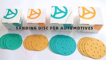 6 Inch 150mm Green Film Sanding Disc Polyester Substrate Ceramic Alumina
