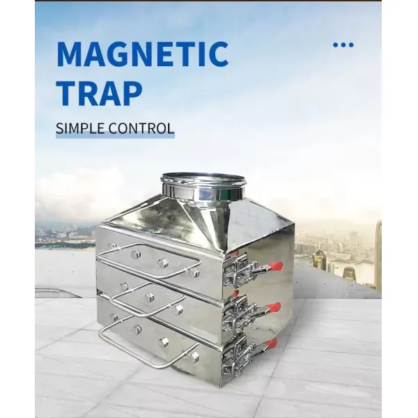 Multi Layer Magnetic Rods Rotary Vibrating Screen For Removing Impurities