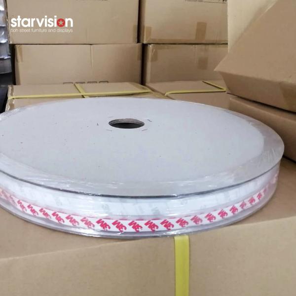 3M Poster Zipper Tape Polypropylene Polymers For Advertising Scrolling Light Box