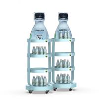 Bottle Shape Bathroom  POP POS Display Stand For Juice Display Rack