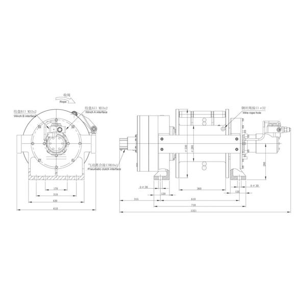 25 тонн ворота 55000lbs промышленного, гидравлического буксируя ворота для трейлера