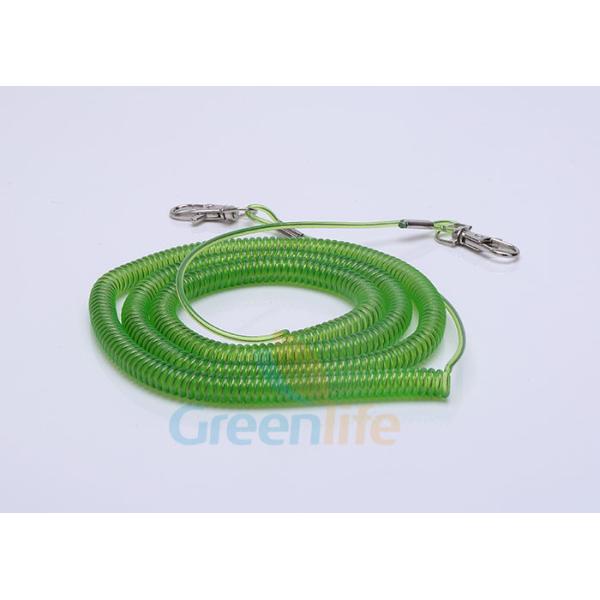 Security Expanding Fishing Rod Leash , Transparent Safety Tool Lanyards