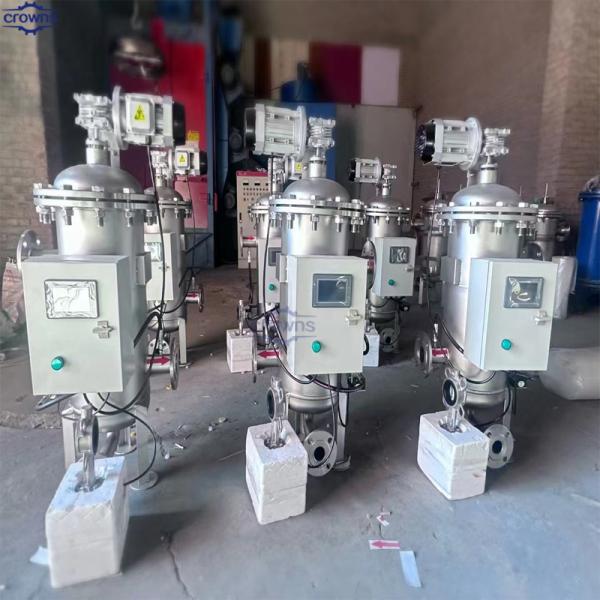 Multi Filter Element Automatic Self Clean Backwashing Cartridge Filter With Control Cabinet