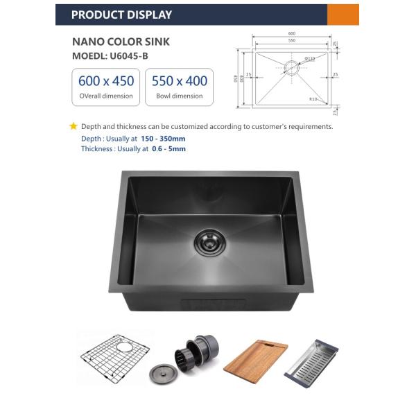 60x45 15 Undermount Bar Sink 23 5/8 